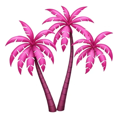 palmeras rosa sticker