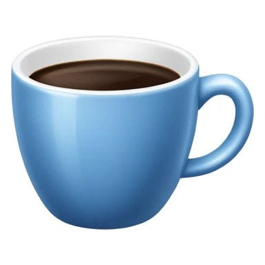 blue coffee ceramic cup aesthetic sticker