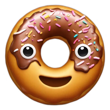 Hommer qui mange un donut sticker