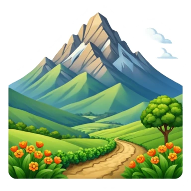 Montaña y paisaje sticker
