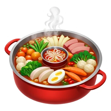 Double flavour hotpot sticker