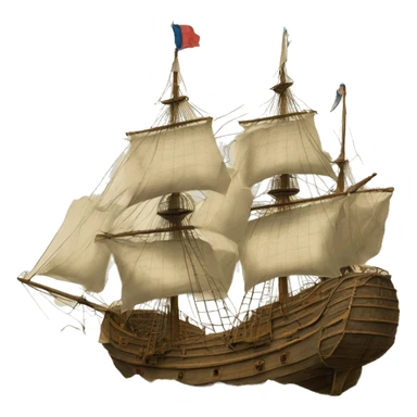 dutch ship 17th century sticker