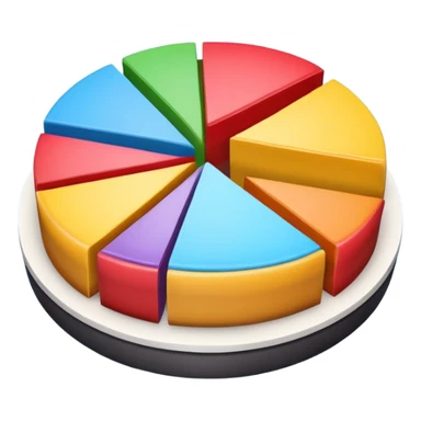 pie-chart 3d  sticker