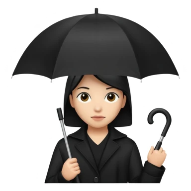 Black bloc with umbrella  sticker