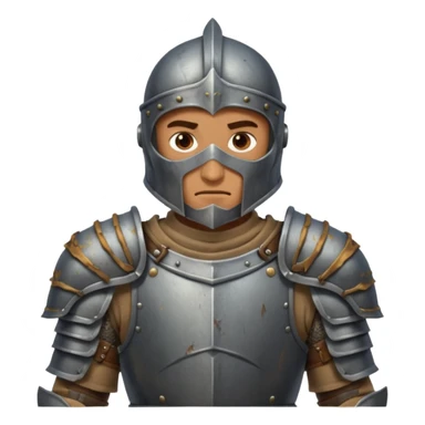 Eski zırh giymiş şövalye sticker