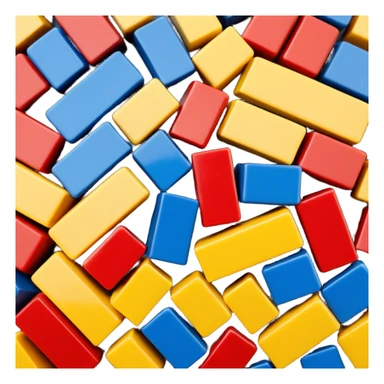 3 x lego blocks different colors  sticker