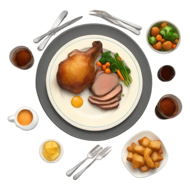 Sunday roast dinner sticker