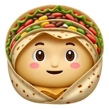 Bean burrito sticker