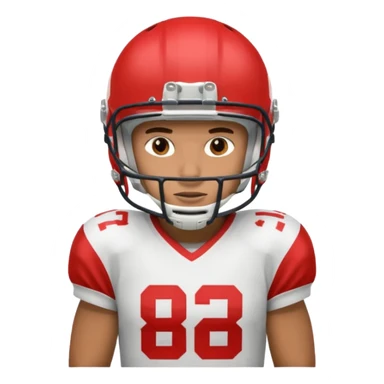 American football player sticker