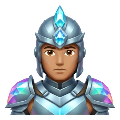 crystal-armored warrior sticker