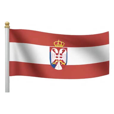 Serbia flag sticker