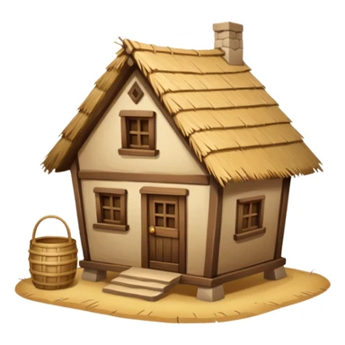 old times primitive house sticker