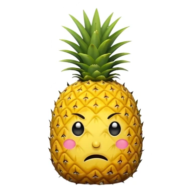 sad pineapple sticker