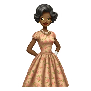 Beautiful vintage dress  sticker