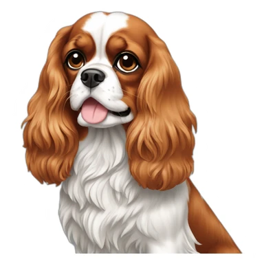 dog Cavalier King Charles Spaniel full height sticker