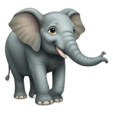 Elephant sur tortue sticker
