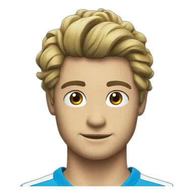 Napoli blue N logo sticker