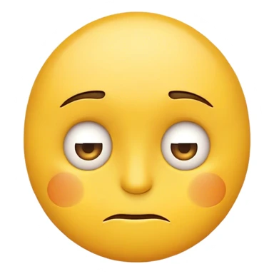 A yellow emoji face giving side eye sticker