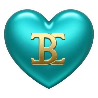 Teal heart with dollar signs sticker