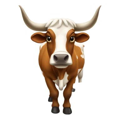 longhorn bull in a classroom sticker