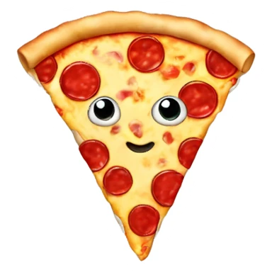 Pizza with legs and face sticker
