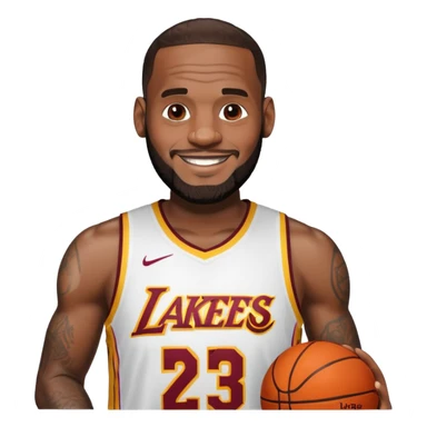 Lebron James smiling sticker