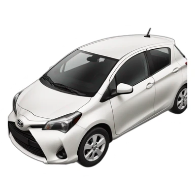 Toyota yaris rouge sticker