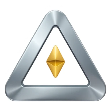 Troj uhelník jako play button sticker