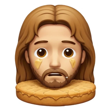 cute biscuit no cream cry jesus sticker