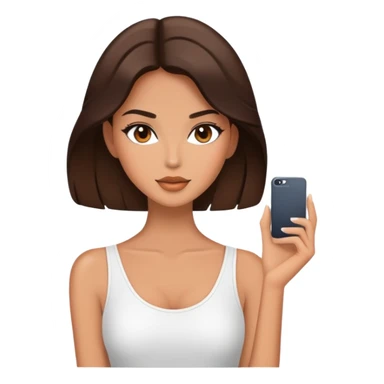 Brunette model in a fashion pose sticker