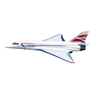 Concorde - British Airways (Model Year: 2020) (Iconic colour: White with blue and red) sticker