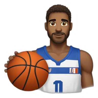 a greek basketball player sticker