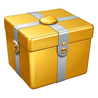 Clean Gold box direct frontal view sticker