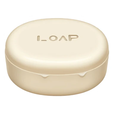 oval white soap sticker