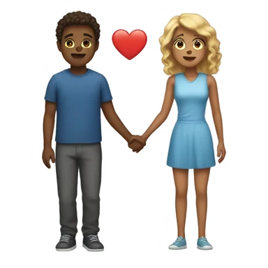 a women fell in love with a boy sticker