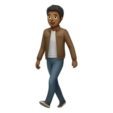 persona caminando sticker