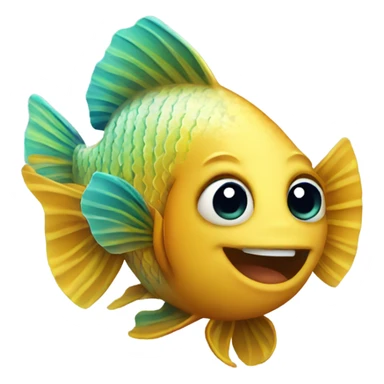 Beautiful fish sticker