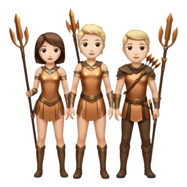 people with eros clothes and arrows sticker