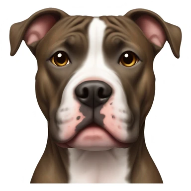 An American pitbull, brindle color  sticker