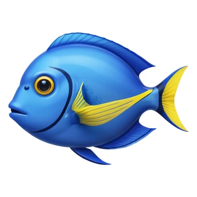 blue tang fish in an aquarium sticker