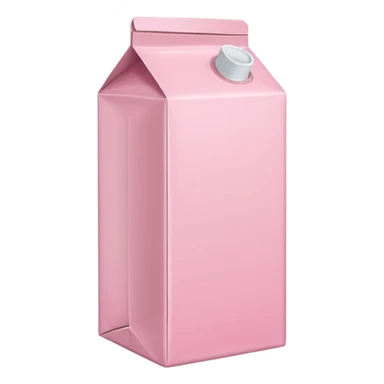Pink milk carton sticker