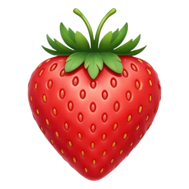 Heart shaped strawberry  sticker