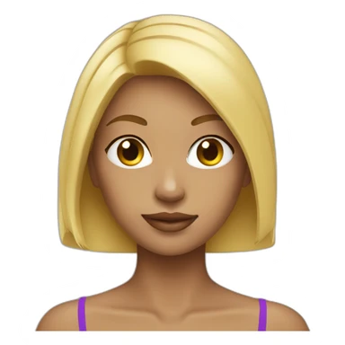 Girl bikini blonde sticker