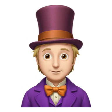 Willy wonka 2005 sticker