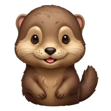 a flirty otter winking sticker