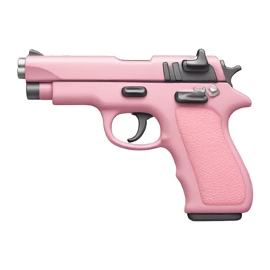pastel pink pistol sticker