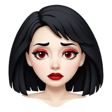 Cruella de vi crying sticker