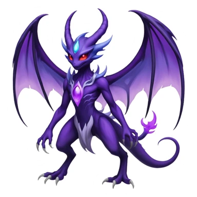 Darkrai-Lunala-Haunter-Fakémon-hybrid-creature (full body)  sticker