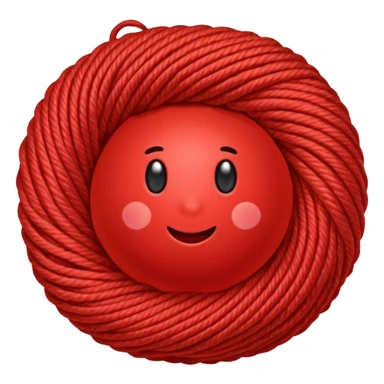 red ball of yarn sticker
