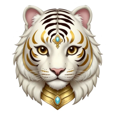 ESO Female white tiger khajiit leader of the umbral rose  sticker